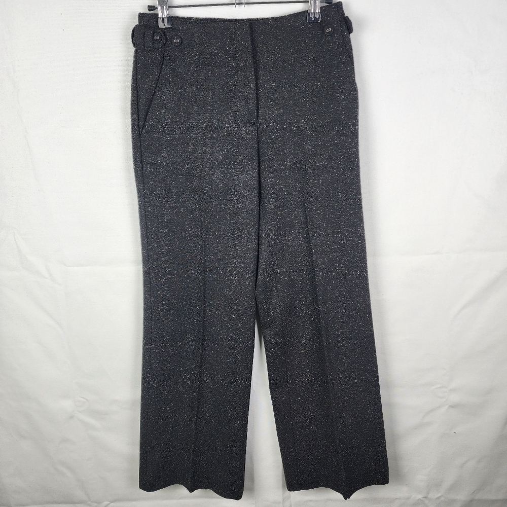 J.Jill‎ Genuine Fit At Waist Speckled Wide Leg Wool And Silk Blend Pants Size 0P